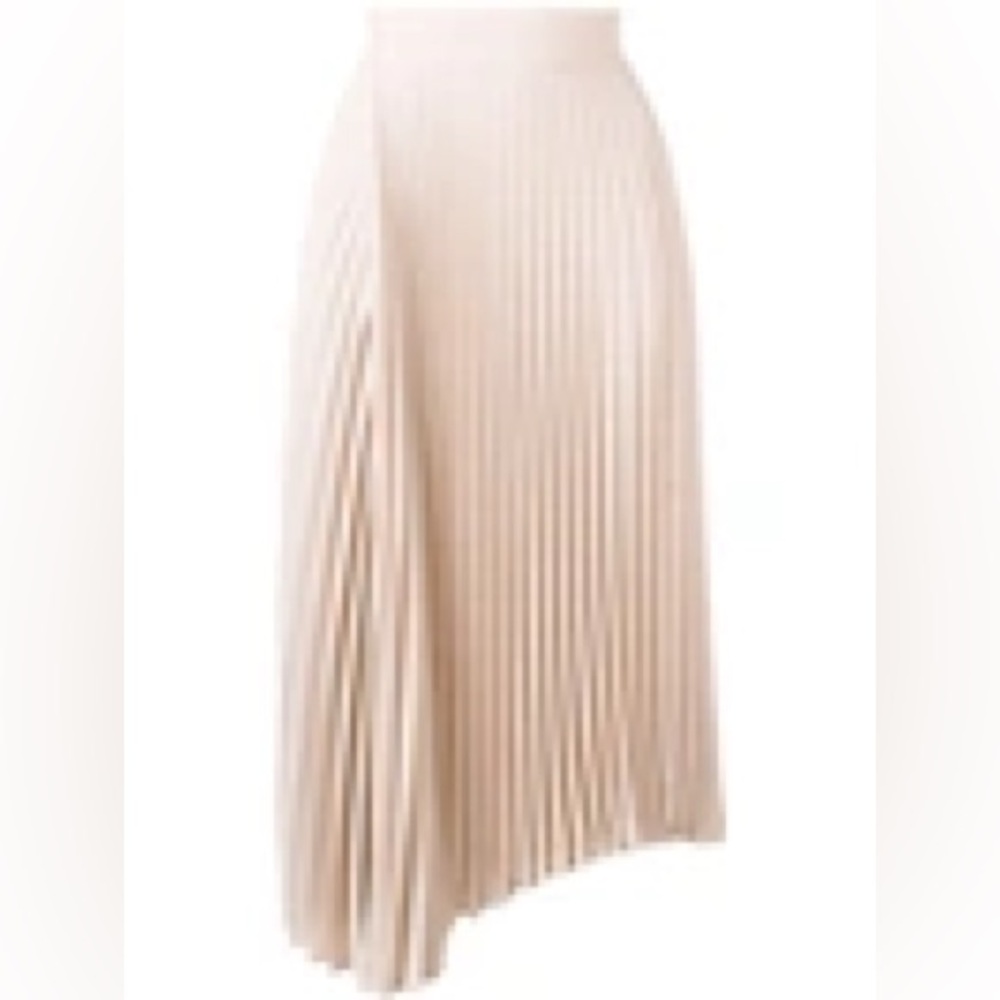 Vince Cream Pleated Midi Skirt Size XS